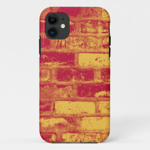 Vintage Yellow and Red Brick Wall iPhone 11 Case