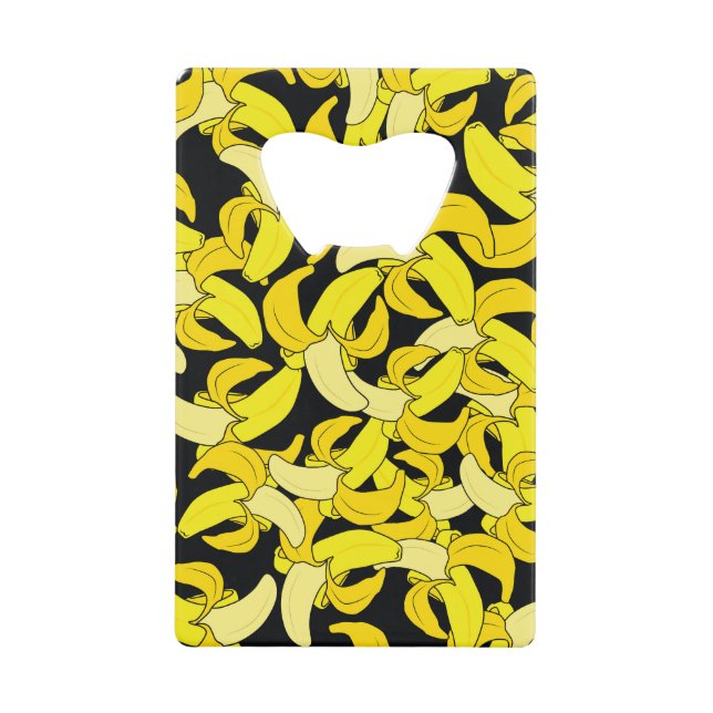 Vintage Yellow Bananas: Black Background (Front)