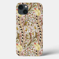 Vintage Yellow Daffodil Floral Pattern