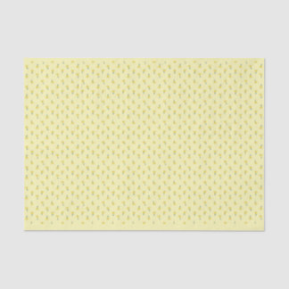 Vintage Yellow Flowered Tissue Paper
