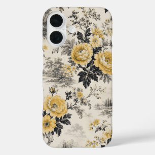 vintage yellow flowers Iphone 16 case