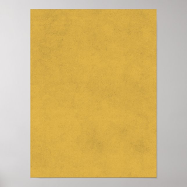 Vintage Yellow Gold Paper Parchment Background Poster (Front)