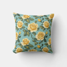 Vintage Yellow Roses - Elegant Botanical Design