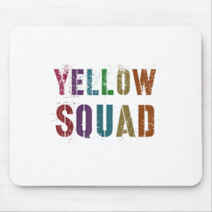 Vintage Yellow Squad War Game Winners Wear Team Co Mouse Mat