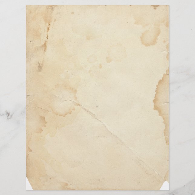 Vintage Yellowed and Stained Letterhead (Front)