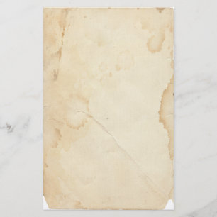 Vintage Yellowed and Stained  Stationery