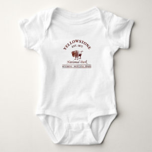 Vintage Yellowstone National Park Baby Bodysuit