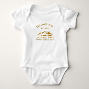 Vintage Yellowstone National Park Baby Bodysuit