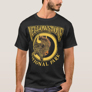 Vintage Yellowstone National Park Bison American B T-Shirt