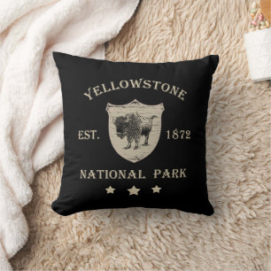 Vintage Yellowstone National Park Cushion