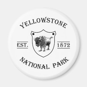 Vintage Yellowstone National Park Magnet