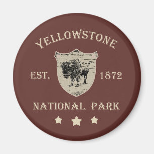 Vintage Yellowstone National Park Magnet