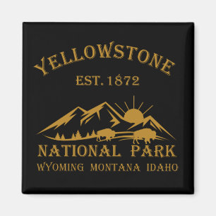 Vintage Yellowstone National Park Magnet