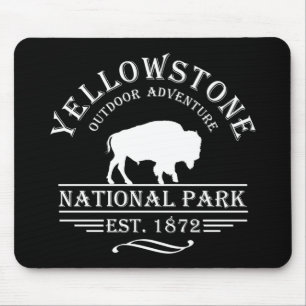 Vintage Yellowstone National Park Mouse Mat