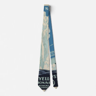 Vintage Yellowstone National Park Old Faithful Tie