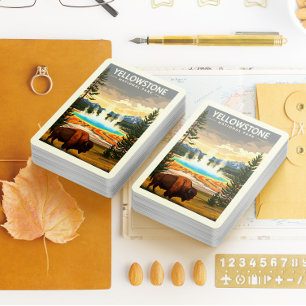 Vintage Yellowstone National Park Playing Cards