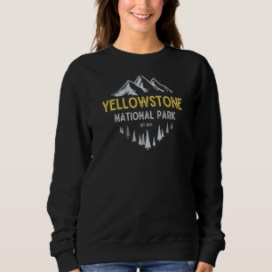 Vintage Yellowstone National Park Retro Est 1872 Sweatshirt