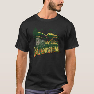 Vintage Yellowstone National Park Retro  T-Shirt