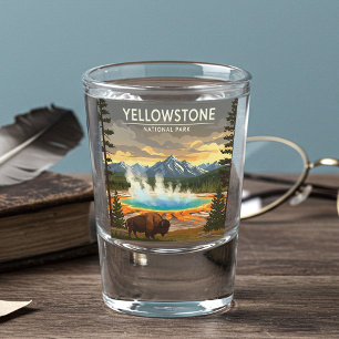 Vintage Yellowstone National Park Shot Glass