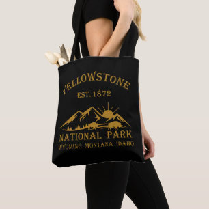 Vintage Yellowstone National Park Tote Bag