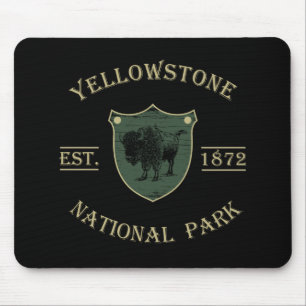 Vintage Yellowstone Ntaional Park Mouse Mat