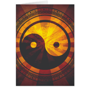 Vintage Yin Yang Symbol Print