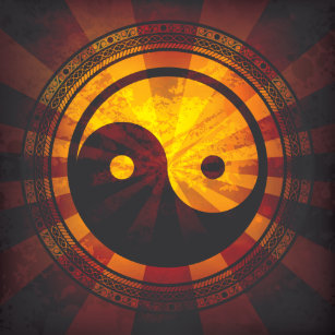 Yin Yang Symbol Art Wall Decor Zazzle Co Uk