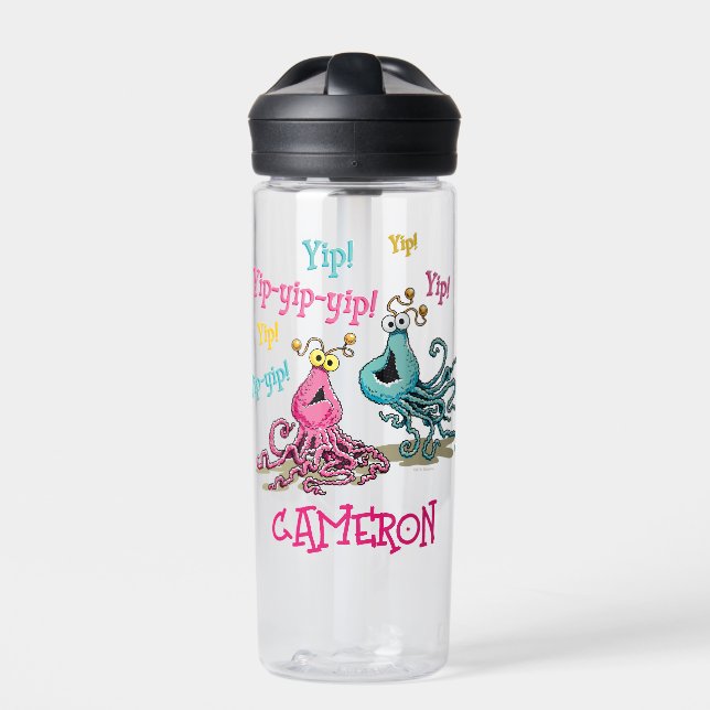 Vintage Yip-Yips | Add Your Name Water Bottle (Front)