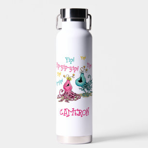 Vintage Yip-Yips   Add Your Name Water Bottle