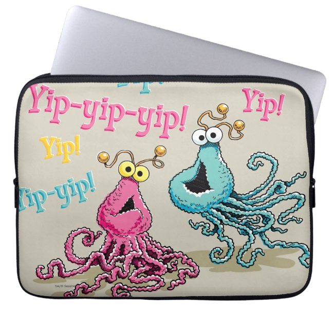 Vintage Yip-Yips Laptop Sleeve (Front)