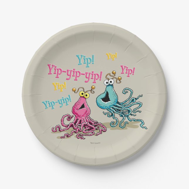 Vintage Yip-Yips Paper Plate (Front)
