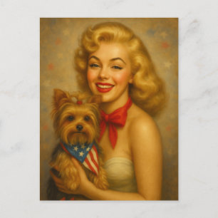 Vintage Yorkie Postcard