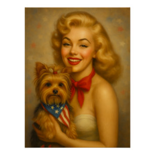 Vintage Yorkie Poster