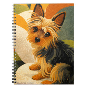 Vintage Yorkshire Terrier Art Notebook