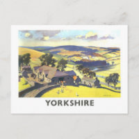 Vintage Yorkshire Travel Poster