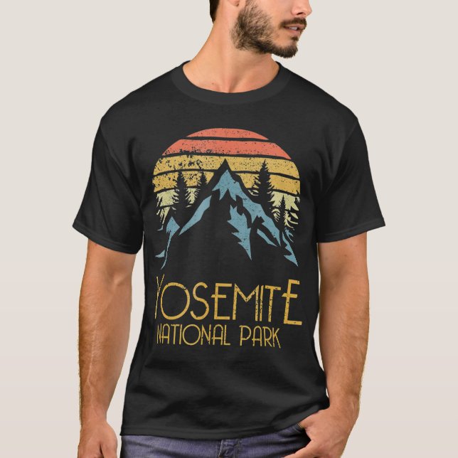 Vintage Yosemite National Park California T-Shirt (Front)