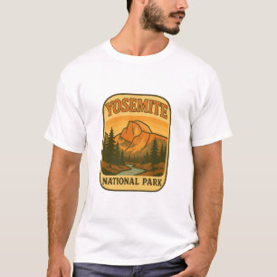 Vintage Yosemite National Park Retro Half Dome T-Shirt