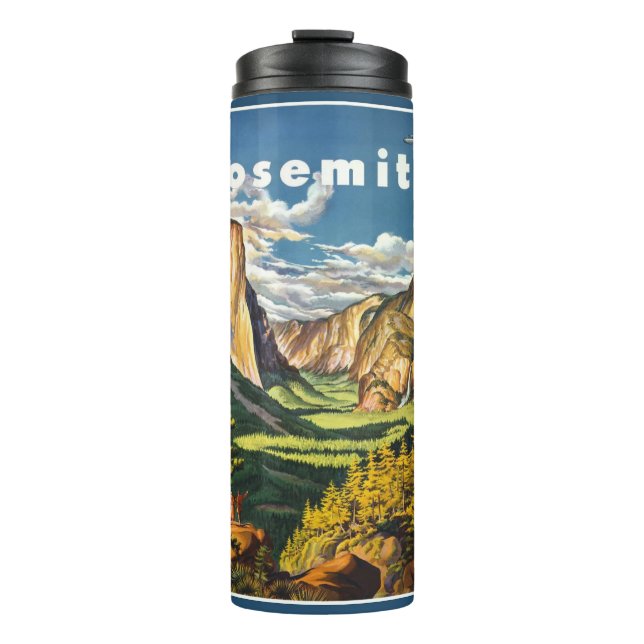 Vintage Yosemite USA custom name tumbler (Front)