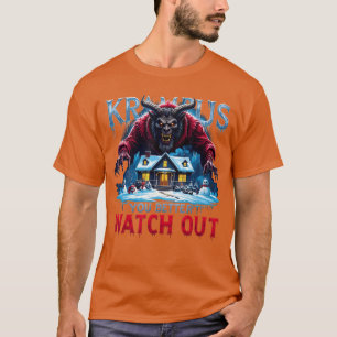 Vintage You Better Watch Out Krampus Dark Christma T-Shirt