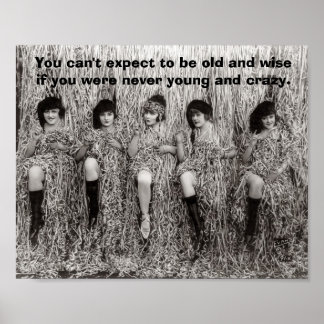 Vintage - Young and Crazy, Poster