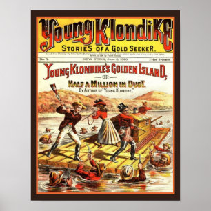 Vintage Young Klondike Gold Seeker Poster