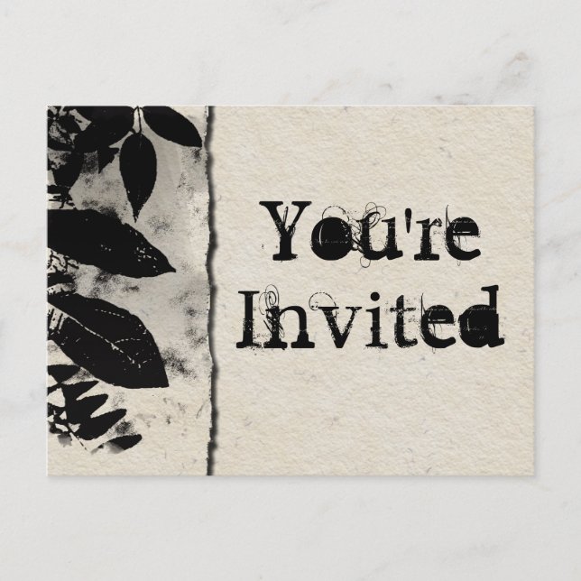 Vintage You're Invited Postcards (Front)