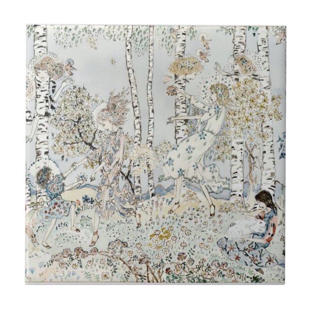 Vintage Youthe by Jessie Marion King Tile (Front)