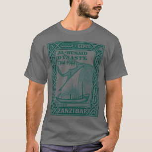 Vintage Zanzibar Postage Stamp Design1 T-Shirt