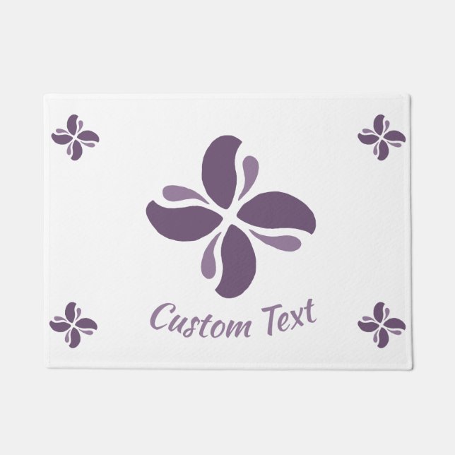 Vintage Zen Echo Lilac Kiss Doormat (Front)