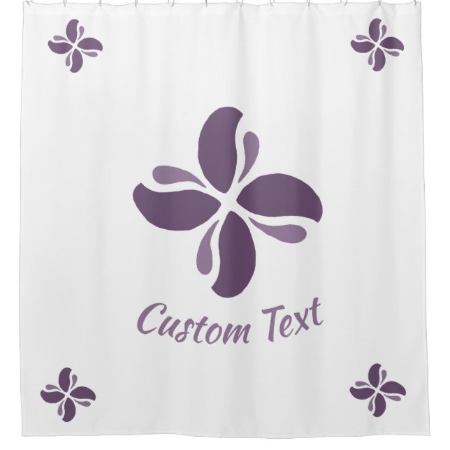 Vintage Zen Echo Lilac Kiss Shower Curtain (Front)