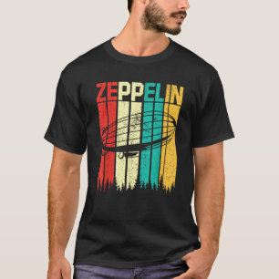 Vintage Zeppelin Funny Sunset Airship Pilot Dirigi T-Shirt