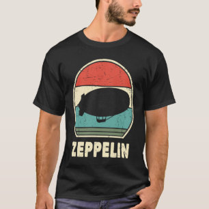 Vintage Zeppelin Retro Sunset Dirigible Airship T-Shirt