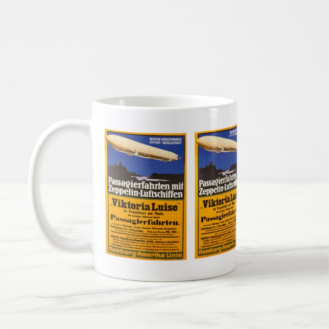 Vintage Zeppelin Viktoria Luise Coffee Mug (Left)