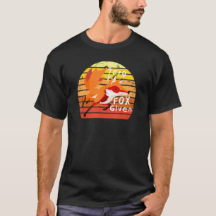Vintage Zero Fox Given Pun Animal Furry T-Shirt